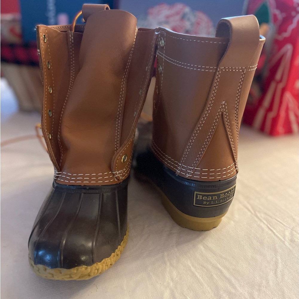 LL Bean boots.